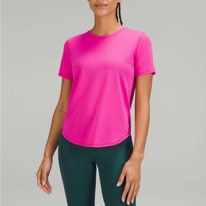 lululemon athletica High Neck running and training Short Sleeve Tee - Sonic Pink
